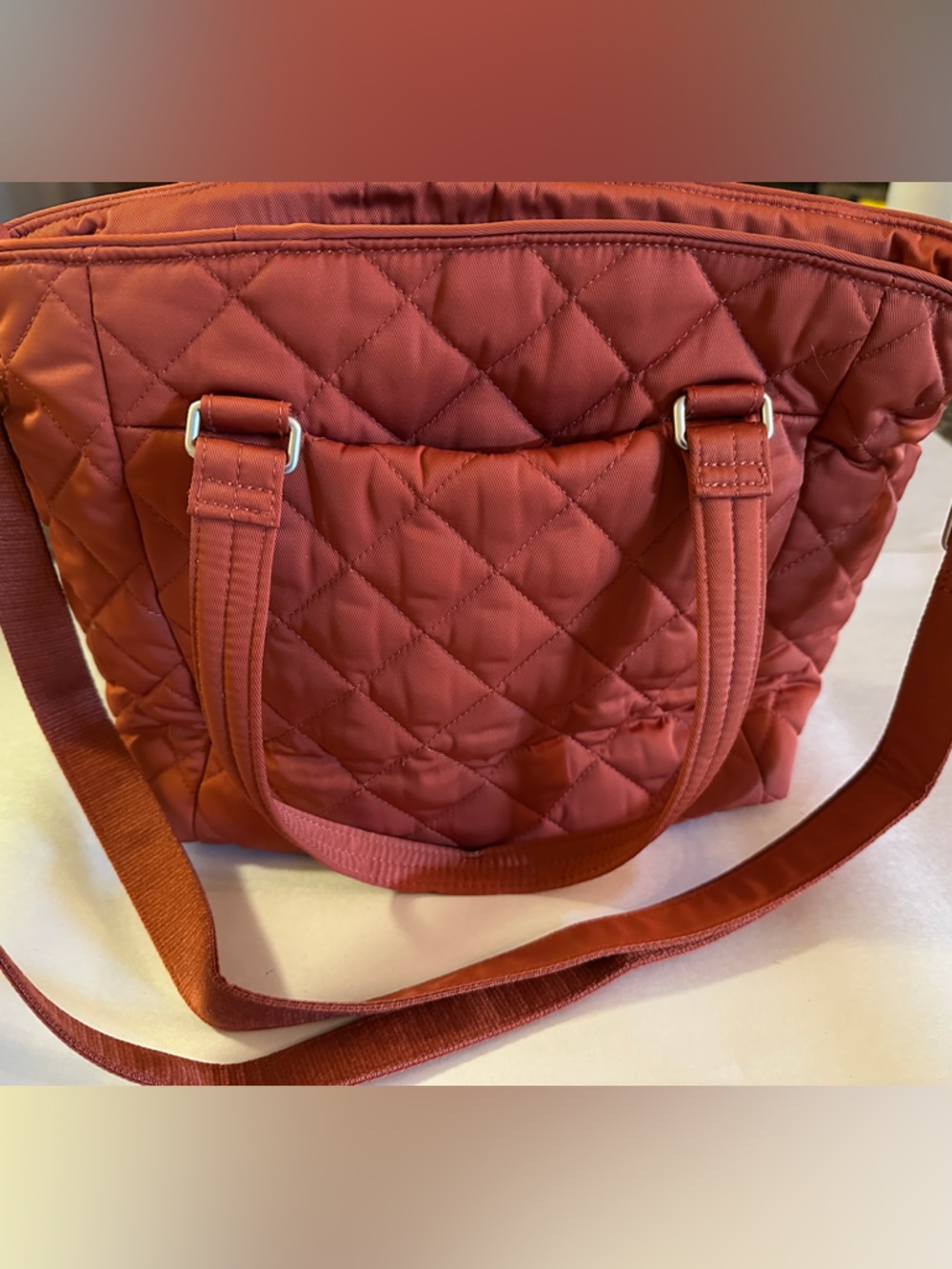 Vera Bradley Quilted Burnt Orange Shoulder Bag